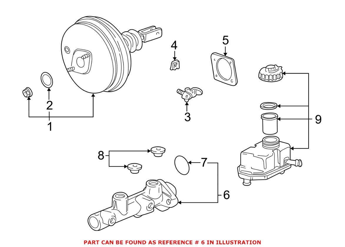 BMW Brake Master Cylinder 34311165543